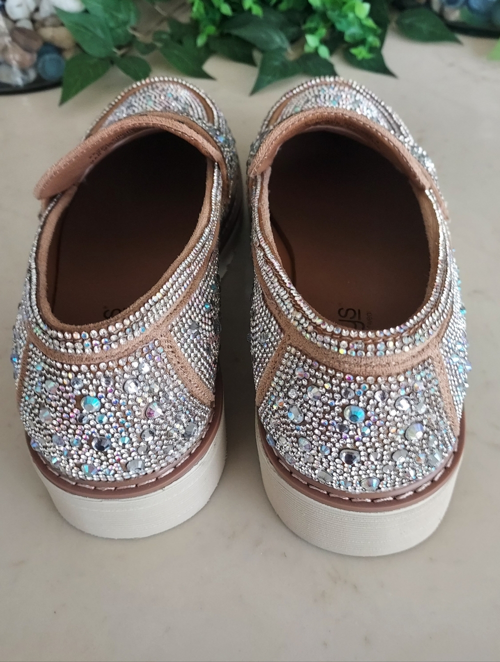 Corkys Rose Gold Sparkle Rhinestone Loafers - Picture 9 of 9